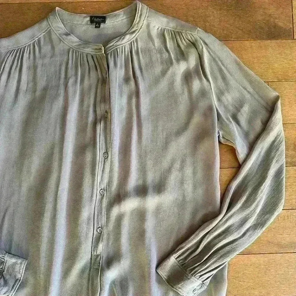 Babaton | Aritzia taupe 100% silk dress long top size small - Picture 2 of 5